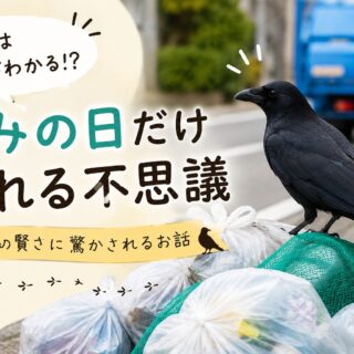 ＜小ネタ＞カラスは曜日がわかる？ごみの日だけ現れる不思議